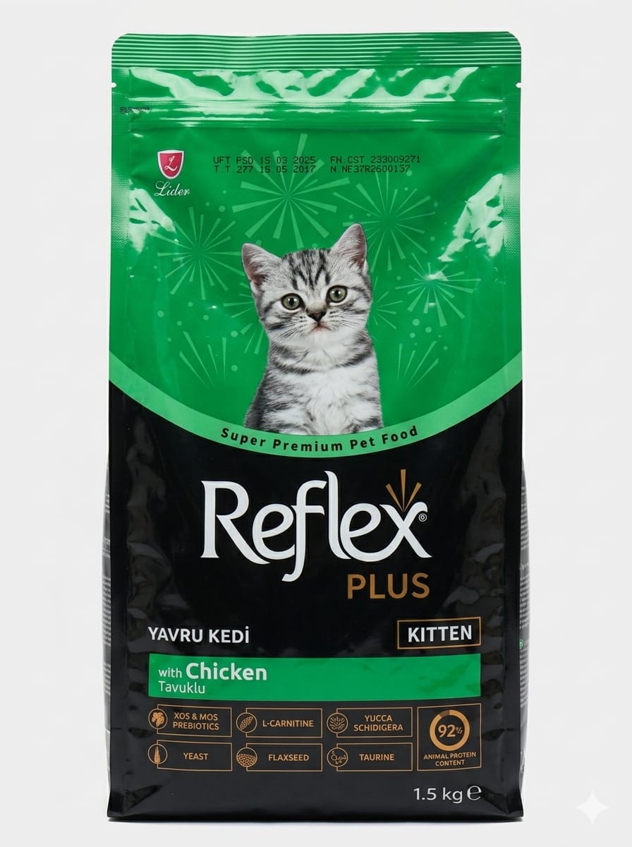 Reflex Plus Kitten Food with Chicken - 1.5kg