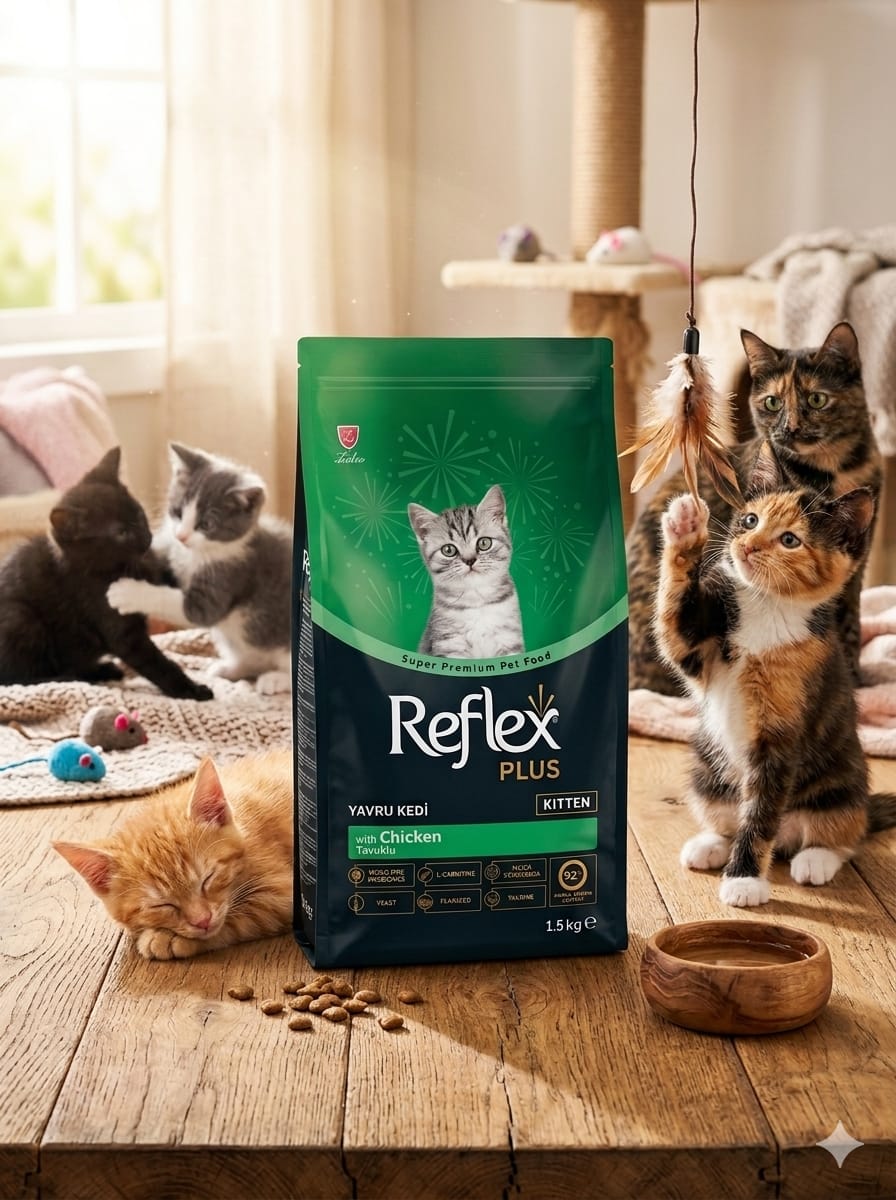 Reflex Plus Kitten Food with Chicken - 1.5kg